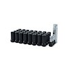 5744LK8-BLK Closed End Black 14mm x 1.50 Spline Lug Nut, Long [32-Lug Kit] - image 1