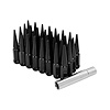 7004K8-BLK Black 8-Lug Spike Lug Nut Kit Thread: 14mm x 1.5 in. - image 1