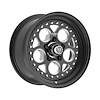 001BM-57065-06 Rev 2.0 Wheel [Wheel Size: 15" x 7"] Satin Black Center with Satin Black Step Lip and Milled Windows - image 1
