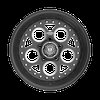 001BM-58061+00 Rev 2.0 Wheel [Wheel Size: 15" x 8"] Satin Black Center with Satin Black Step Lip and Milled Windows - image 2
