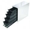 Wheel Well Tool Box Aluminum Diamond Tread With Drawers - image 1
