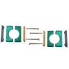 CO2 Bottle Mount Clamps 10oz. Bottle to Chassis or Flat Panel (Weld-in)