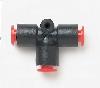 Air Line Quick Disconnect 1/4" OD Quick Disconnect 3 Way Tee Fitting - image 1