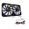 Jetstreme II Series Electric Cooling Fan with Relay Harness, Diameter: 12 in., Type: Double, 2,600 cfm
