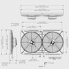 MSS22K 12 in. Jetstreme II Smart Start Dual Electric Fan, 3400 cfm - image 3