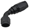 -6 AN x 60 Degree Series 3000 Power Flow Hose End [Black] - image 1