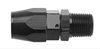 190166-BL AN Fitting [Series 3000 Direct-Fit, -6 AN Hose to 3/8 in. NPT Male Threads, Straight, Black] - image 1