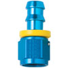Series 8000 Push-Lite Race Hose End Straight -4 AN Blue - image 1