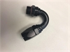 -12 MALE RAD. FITTING X 150 PRO-FLOW HOSE END BLACK - image 1