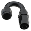 -10 AN Male Radius Fitting x 180 Degree Pro-flow Hose End [Black] - image 1
