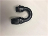 231812-BLRAD AN Fitting [Series 2000 Pro-Flow, -12 AN Hose to -12 AN O-Ring Male Threads, 180 Degree, Black] - image 1