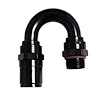 2618010-RAD Hose End [Race-Rite, -10 AN Hose to 7/8 in.-14 Male, 180 Degree, Black] - image 1