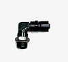 3109709 AN Fitting [Sport-Crimp, -10 AN Hose to 3/4 in.-16 Female Threads, 90 Degree, Black] - image 1