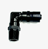 3109907 AN Fitting [Sport-Crimp, -8 AN Hose to 1/4 in. NPT Male Threads, 90 Degree, Black] - image 1