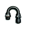 3118008-RAD Hose End [Sport-Crimp, -8 AN Hose to -8 AN O-Ring Male Threads, 180 Degree, Black] - image 1
