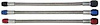 -3 AN x -4 Nut 4AN P.T.F.E. Nitrous Line Assembly, 18 in., Black Nuts - image 1