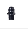 481601-BL Straight Adapter [-3 AN x 1/16 in. NPT, Aluminum, Black] - image 1