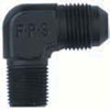 482206-BL Aluminum 90-Degree Adapter -6 x 1/4 NPT Black