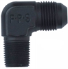 Aluminum 90-Degree Adapter -6 x 1/2" NPT Black