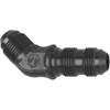 -8 AN x 45 Degree Bulkhead [Black] - image 1