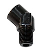 491502-BL AN Fitting [1/4 in. NPT Male to 1/4 in. NPT Female, 45 Degree, Black] - image 1