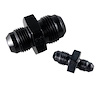 491912-BL Aluminum Male Reducer Adapter [-6 AN Male x -8 AN Male, Black]