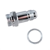 -6 X 9/16-24 CARB ADAPTER LONG 3 CHROME - image 1