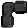 496310-BL Aluminum AN Female - Female 90-Degree Coupler - 963 -10AN x 90-Degree