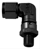 499013-BL AN Fitting [-12 AN Female to -10 AN Male straight cut, 90 Degree, Black] - image 1