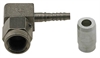 6002123 AN Fitting [-3 AN Hose to -3 AN Female Threads, 90 Degree, Natural] - image 1