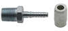 -3 X 1/8 MPT CRIMP FITTING W/ PIN / COLLAR-20PCS - image 1