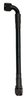 -6 AN P.T.F.E. Hose Assembly, Straight x 90 Degree, 20 in., Black Nuts, EXT Extreme Black Coveri - image 1