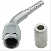 -4 X45 BENT TUBE CRIMP FIT. W/ PIN / COLLAR-20PCS - image 1
