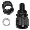 Real-Street Hose End Straight -10 AN [Black] - image 1