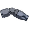 680454-BL AN Fitting [Reusable PTFE, -4 AN, 45 Degree, Black] - image 1