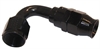 681210-BL AN Fitting [Real Street Reusable PTFE, -10 AN Hose to -10 AN Female Threads, 120 Degree, Black] - image 1