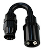 681806B-6QD Hose End [Real Street EFI, -6 AN Hose to 3/8 in. Quick-disconnect, 180 Degree, Black] - image 1
