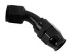 684510-BL AN Fitting [Real Street Reusable PTFE, -10 AN Hose to -10 AN Female Threads, 45 Degree, Black] - image 2