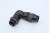 689709-BL AN Fitting [Real Street Reusable PTFE, -10 AN Hose to -8 AN O-Ring Male, 90 Degree, Black] - image 1