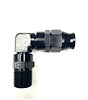 689962-BL Fuel Hose [Real Street Reusable PTFE, -6 AN Hose to 1/8 in. NPT Male Threads, 90 Degree, Black] - image 1