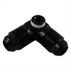 -6 MALE 90 WITH 1/8 FPT PORT BLACK - image 1