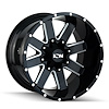 141-7981M 141-Series Wheel [Size: 17"x9"] Gloss Black Milled Finish