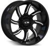 151-2936M18 ION 151-Series Wheel, Size: 20" x 9", Bolt Pattern: 6 x 135 mm [Finish: Gloss Black/Milled] - image 1