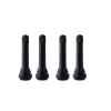 Tire Valve Stems and Caps - Black Rubber Pull-in Mount - image 1