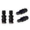 Tire Valves Stems and Caps - Black Inner Bolt Mount - image 1