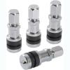 Tire Valve Stems and Caps-Chrome Premium Bolt-On Outer Collar Mount - image 1