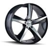 TOUREN 3272 GLOSS BLACK/MACHINED FACE 20x10 5-120 20mm 74.1mm - image 1