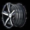 TOUREN 3272 GLOSS BLACK/MACHINED FACE 17x7.5 5-114.3 40mm 72.62mm - image 3