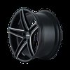 TR73 3273 GLOSS BLACK/MILLED SPOKES 20X10 5-120 20mm 74.10mm - image 2