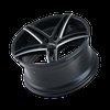 TR73 3273 GLOSS BLACK/MILLED SPOKES 18X8 5-114.3 35mm 72.62mm - image 3